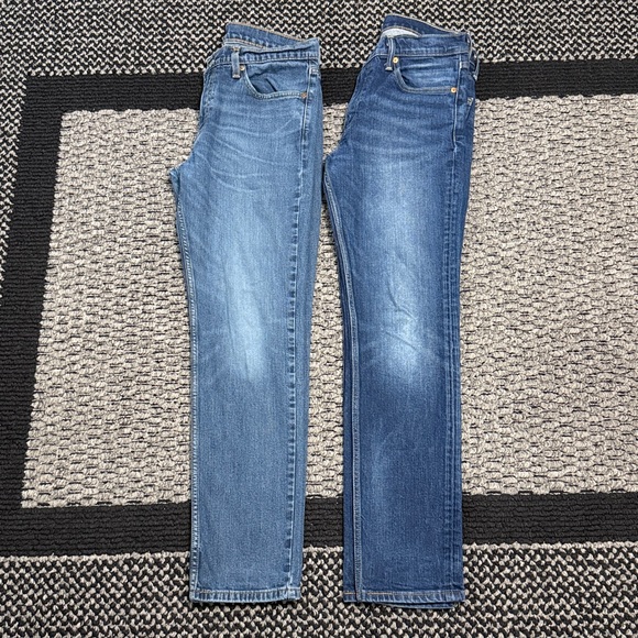 Levi's Other - Levi's 511 Denim Jeans 2 Lot Men’s Sz 32 Classic Casual Straight Leg Preppy